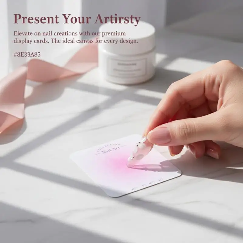 50pcs Nail Art Display Card Press-on Nails Packing Card Board DIY Manicure
