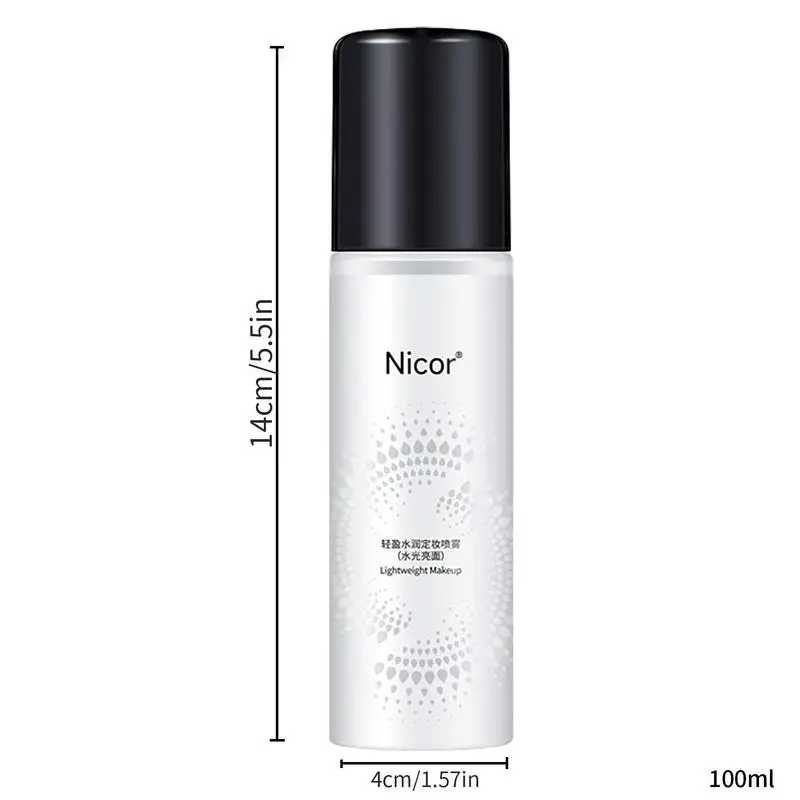 Spray fixateur pour le visage pour femme, contrôle de l'huile, vaporisateur de brume fixante, longue durée, maquillage d'été, essentiels pour la scène, 100ml