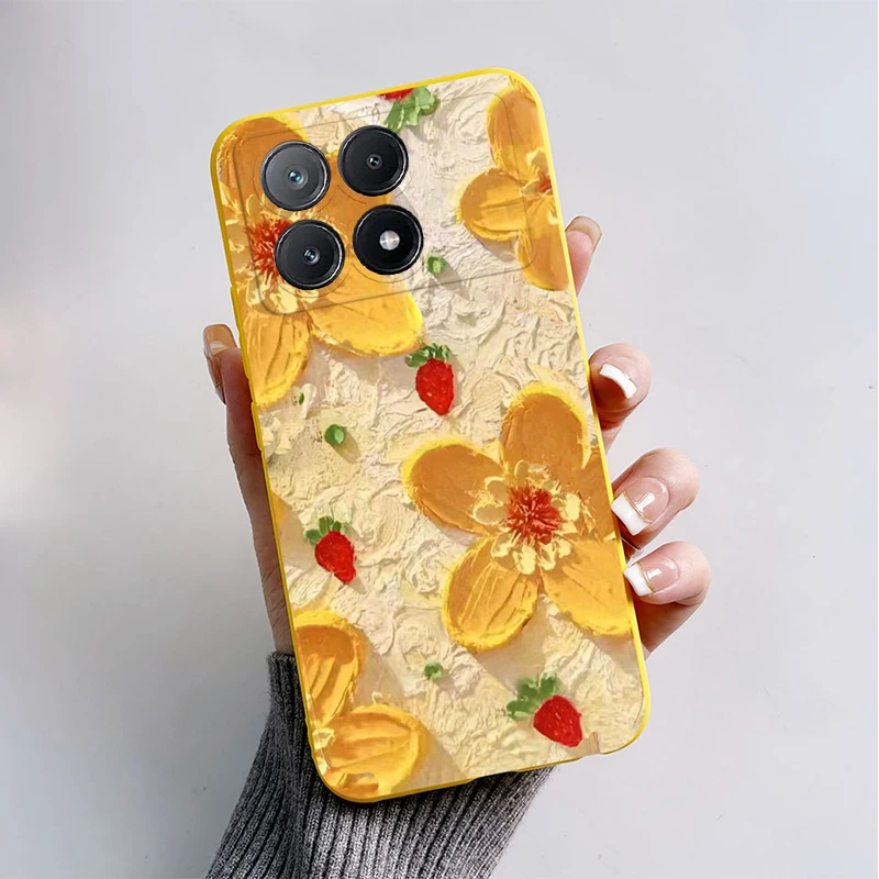 Funda de teléfono Poco X6 Pro 5G, Protector de silicona de lujo con diseño de astronauta y mariposa para Xiaomi Poco X6 X 6 Pro Pocox6 Pro 5G