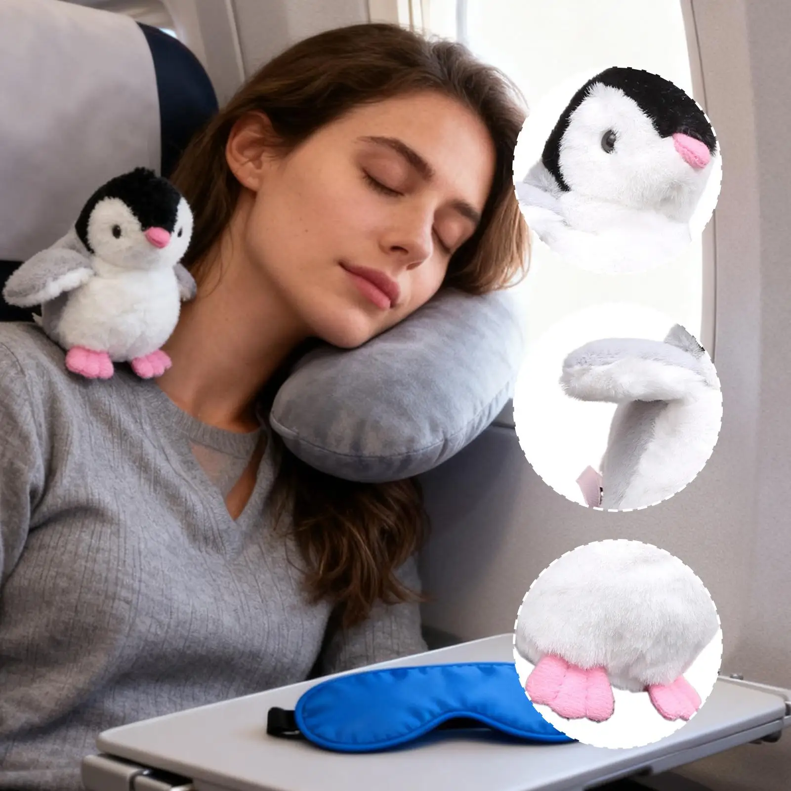 Shoulder Pet Cute Magnetic Soft Fun Penguins Cartoon Doll Shoulder Dinosaurs Plush Charm for Children Men Women Kids Boys Girls