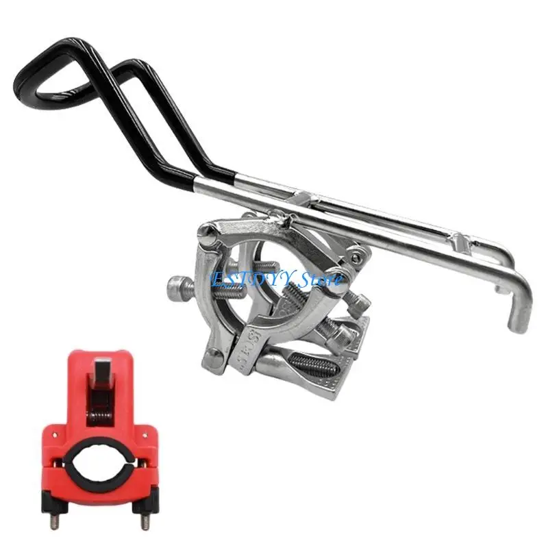 

G6DE Stainless Steel Fishing Rod Holder Fishing Rod Boats Clamp Fishing Rod Holder