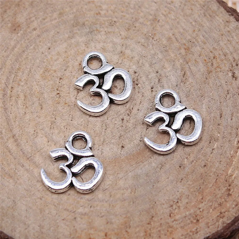 Diy Accessories Om Charms Jewelry For Woman 10x10mm 20pcs