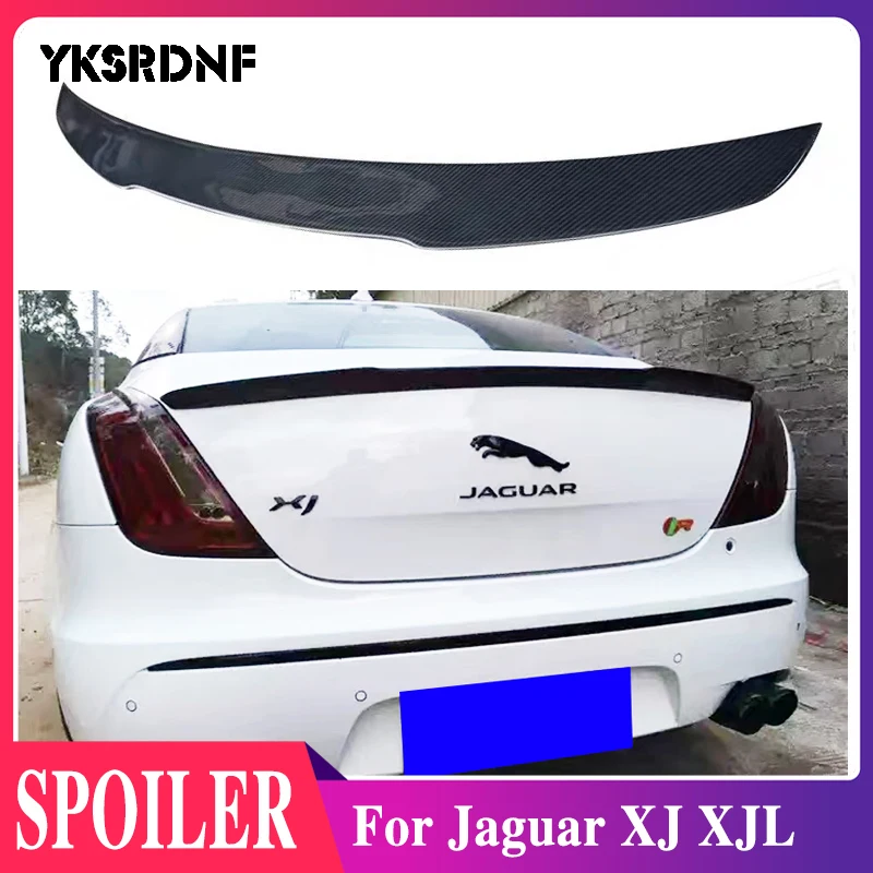 Carbon Fiber Car Rear Trunk Boot Spoiler Rear Roof Wing for Jaguar XJ XJL 2011 2012 2013 2014 2015 2016 2017-2020 Car Styling 