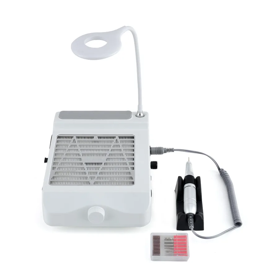 New 80W 4-in-1 Electric UV Gel Nail Polisher With Light Vacuum Cleaner 35000RPM Nail Care Tool Nail Art Salon Device