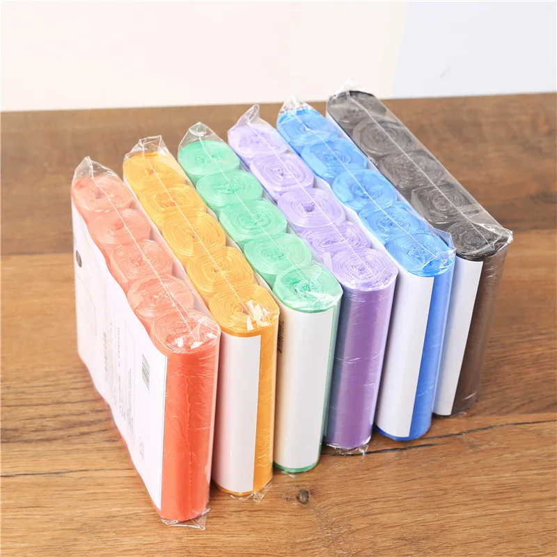 5 Rolls 1 Pack 100Pcs Household Disposable Trash Pouch Kitchen Storage Garbage Bags Cleaning Waste Bag Plastic Bag