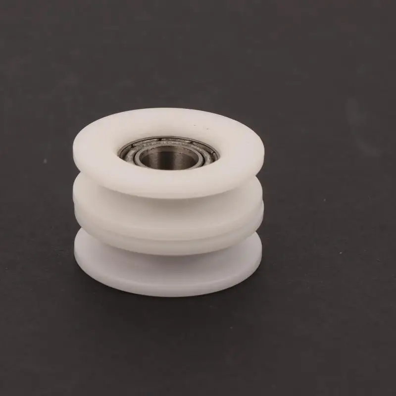 1/2 قطعة 8*28*9 مللي متر U الأخدود الأسطوانة بكرة البلاستيك 688 تحمل بكرة/عجلة مدفوعة ، بوم دليل عجلة/عجلة رفع الخط فوق