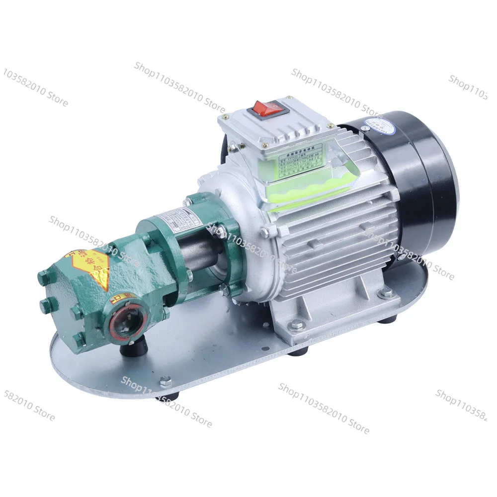 WCB-75 Self-Priming Gear Oil Pump Portable Cast Iron High Temperature Electric Gear Pump 750W Small High Viscosity Oil Pump 220V