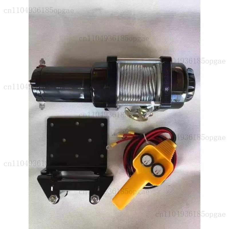 Cabrestante eléctrico Cabrestante para vehículo Grúa 12v Motor de tracción para vehículo 24v eléctrico
