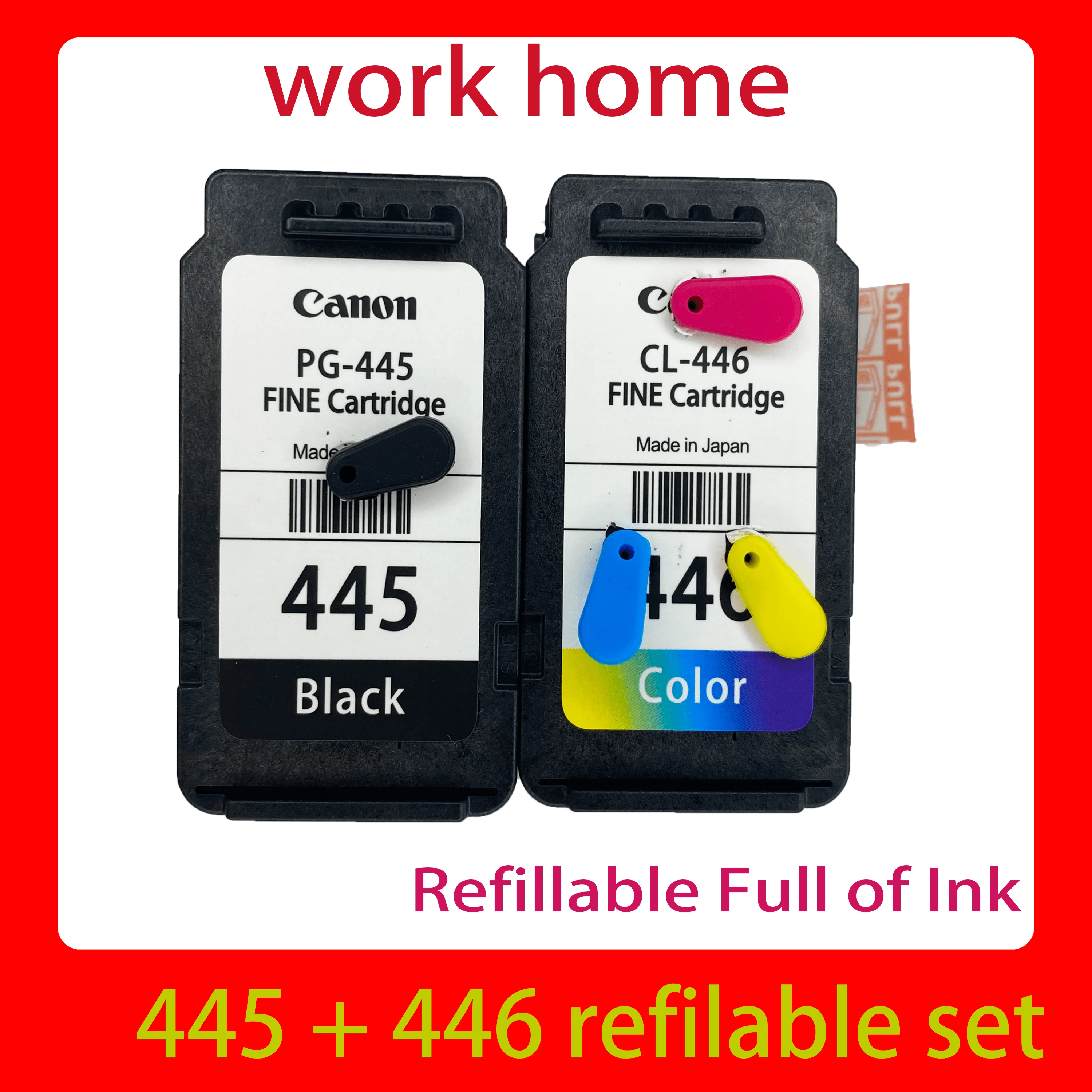 Canon Printer 445 446 original ink cartridges are suitable for Canon PG-445 PG-446 MG2440 MG2540 MG2940 MG2942 MG2944 IP2840