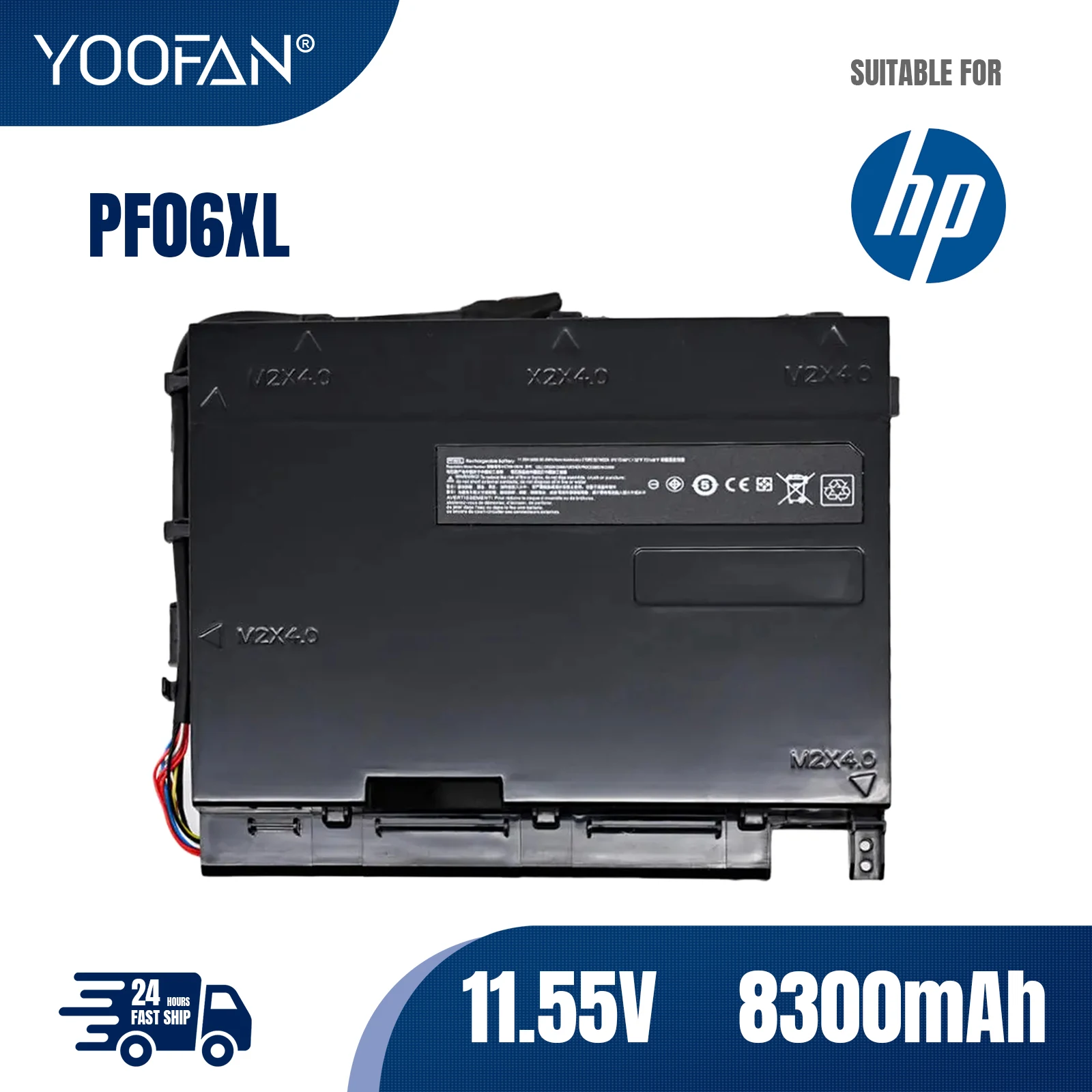 

YOOFAN PF06XL Laptop Battery For HP Omen 17-W110NG 17-W202NO W238TX W232NF W213NF W101UR W117TX HSTNN-DB7M 852801-2C1 853294-850