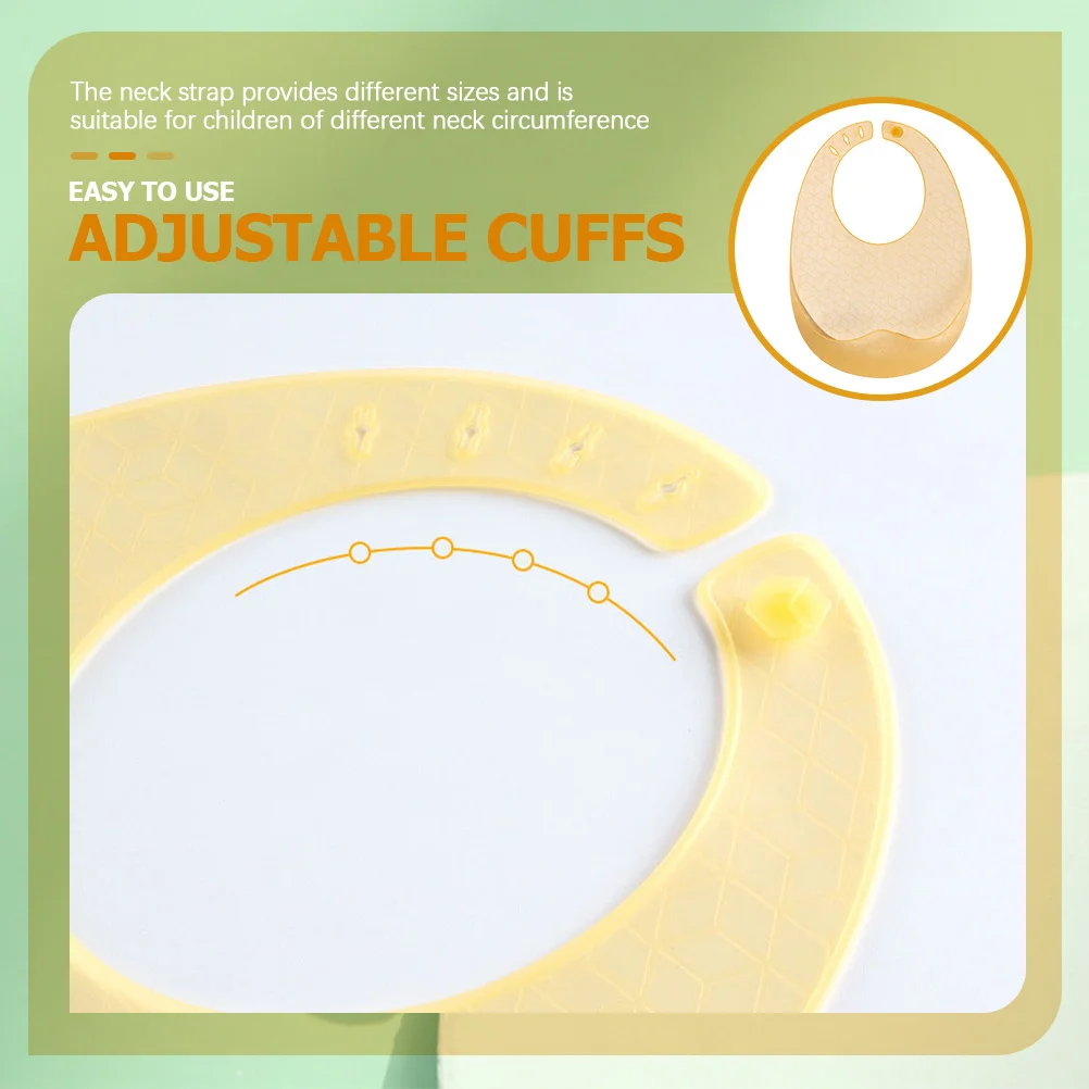 

3 шт. силиконовые детские нагрудники, регулируемые водонепроницаемые слюнявчики для кормления для малышей, новорожденных, легко чистящиеся, легкие, портативные