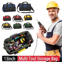 Multifunctional Tool Bags with Strap 1680D Oxford Cloth Electrician Bags Waterproof and Wear-Resistant High Capacity Storage Bag