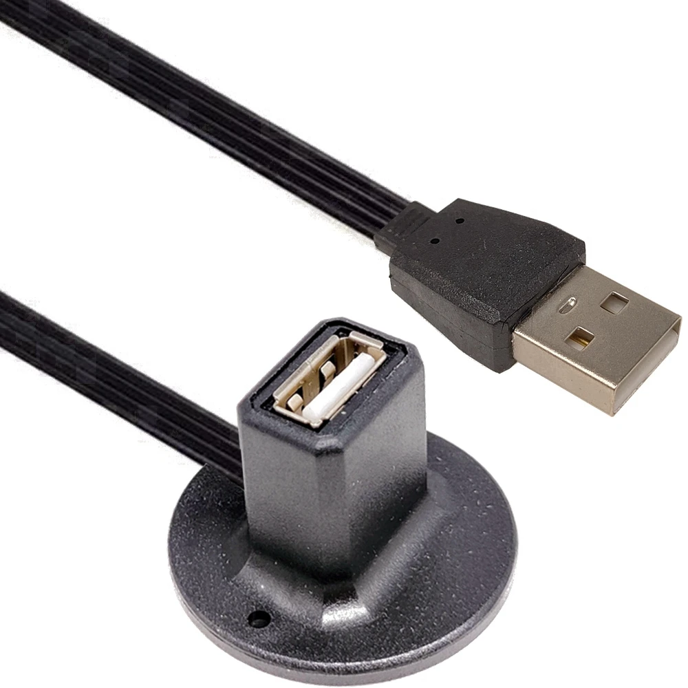 

0.2 M-1M desktop USB 2.0 male and female interface, plug and play data charging cable, plug in USB drive with shielded base