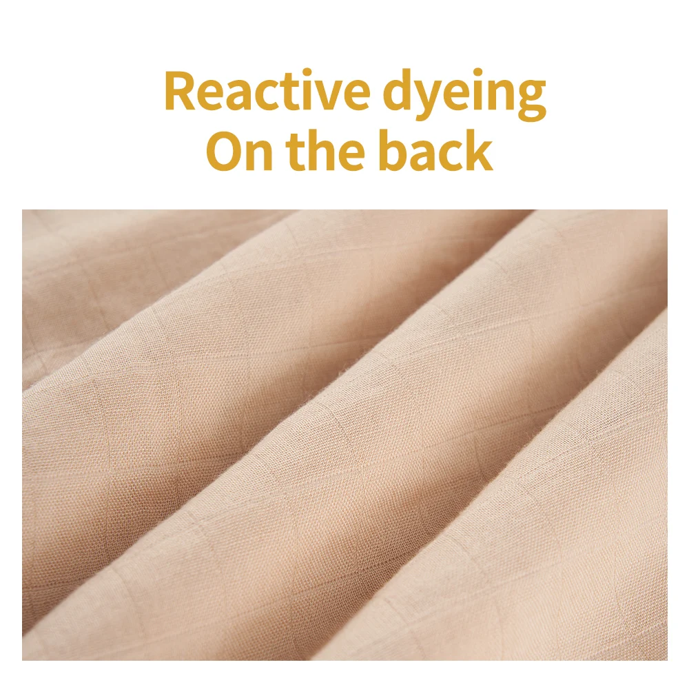 HappyFlute 110x120CM Bamboo Cotton Muslin Swaddle Soft Digital Print 4-Layered Comfortable Blanket for Baby Four Season Use