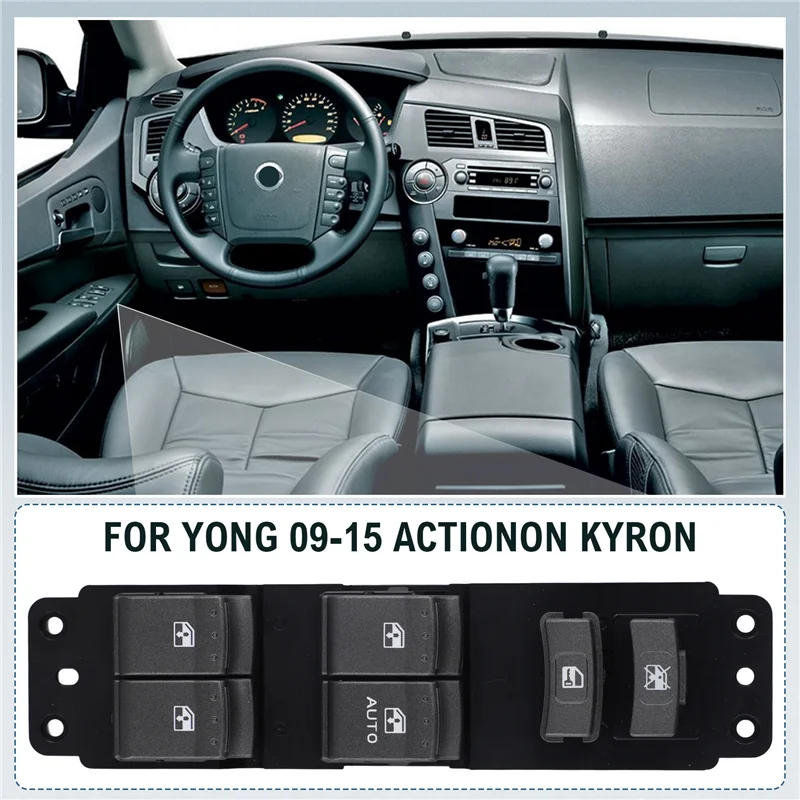 GROCE-RHD AUTO Per Ssang Yong Actyon Kyron 09-15 Finestra Interruttore Pulsante di Controllo 8582009110HCH Finestra Principale Interruttore Regolatore