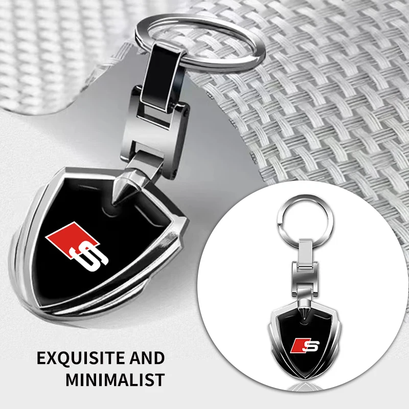 

Металлический автомобильный Стайлинг, брелок для ключей, держатели для ключей для Audi Sline A1 A2 A3 A4 A5 A6 A7 A8 Q1 Q2 Q3 Q4 Q5 Q6 Q7 Q8 RS3