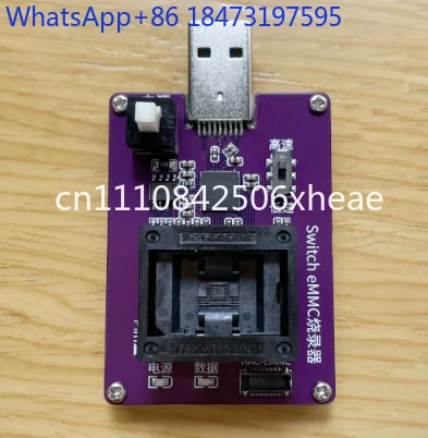 For EMMC153 Burner Adapter To USB3.0 for Image Reading and Writing, EMMC Chip Testing, BGA153 Test Socket GL3224E USB 3.0