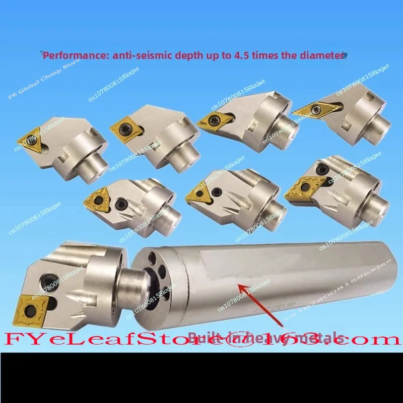CNC Lathe Cutting Bar Turning Tool Holder Head Changeable Anti-vibration Boring Tool Bar Lathe Cutting Bar Turning Rod Tool Body