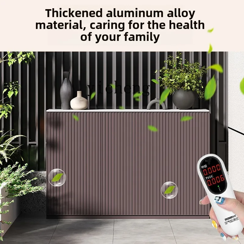YFY  courtyard aluminum alloy locker outdoor grille door sun protection storage balcony all aluminum utility cabinet