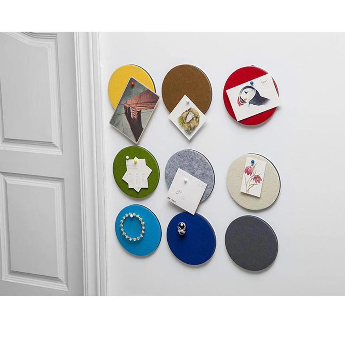 

10pcs Hexagonal Eva Board Colorful Self-Adhesive Felt Wall Sticker Diy Home Office Decor Memo Board Classroom Display