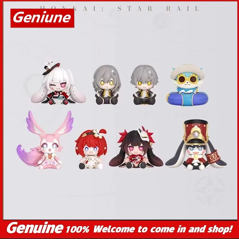 

Фигурки MiHoYo Honkai Star Rail Q-версии: Пом-Пом, Трибби, Спаркл, Мими — мини-фигурки с магнитным креплением, украшение, игрушка, подарок