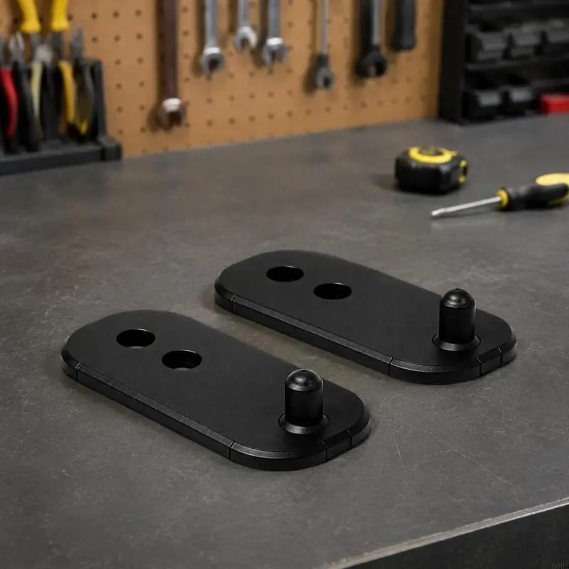 D5BE Fridge Door Opener Replacement Part Set, Black 2 Pack for Maintenance