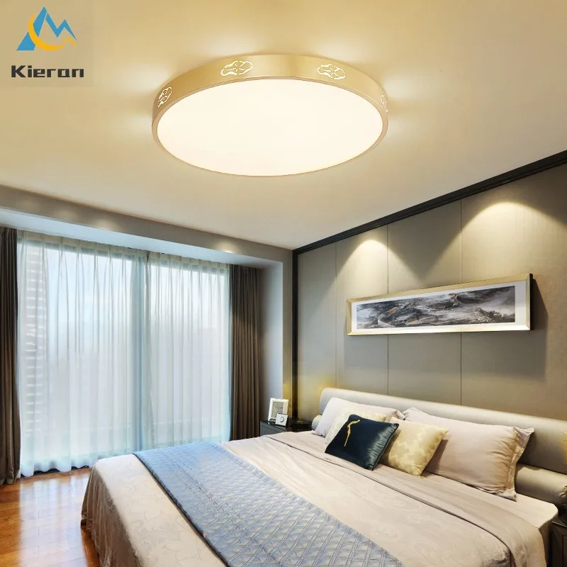 

Nordic Modern All Copper LED Ceiling Light Bedroom Study Restaurant Bedside Ceiling Lights Living Room Decor Disc Ceiling Lamps