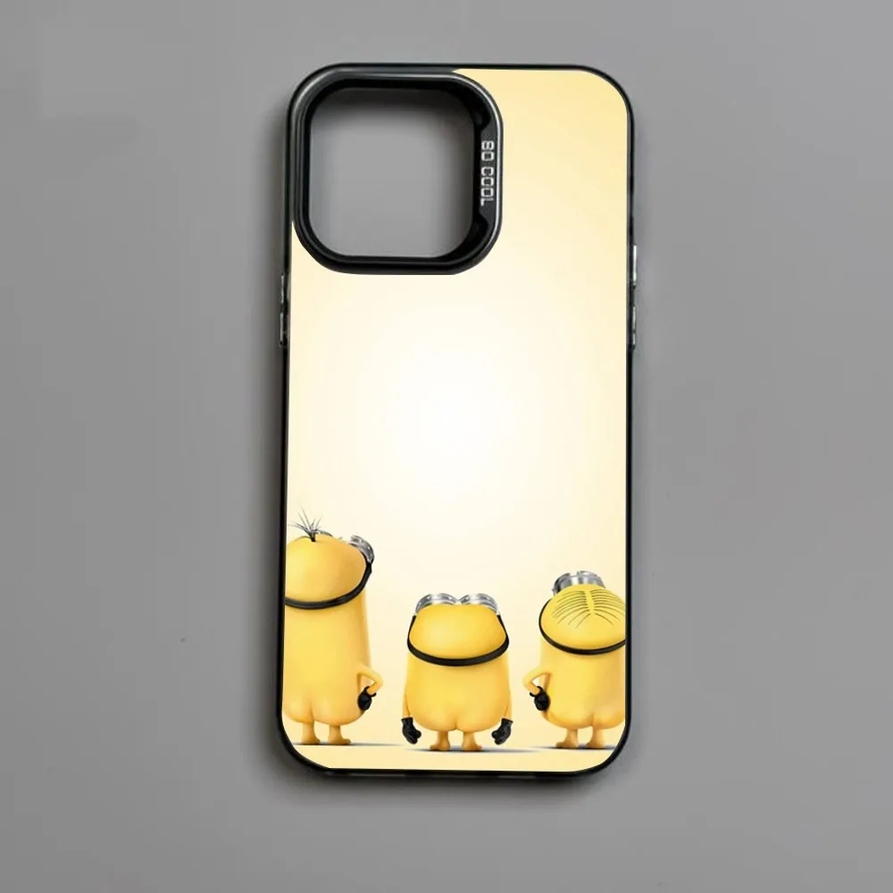 Cute Yellow M-MinionES-S Phone Case For iPhone16,15,14,13,12,11,Mini,Pro,MAX Candy Matte Shockproof Back Cover