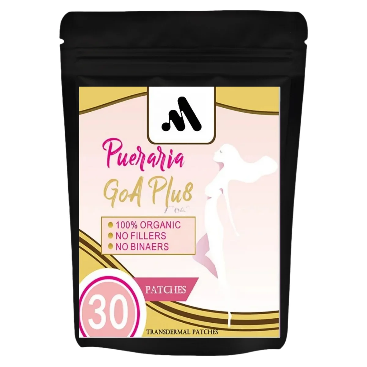 

30 Patches Pueraria Mirifica Transdermal Patch, With Aauaje, Saw Palmetto, Wild Yam, For Butt Enlargement