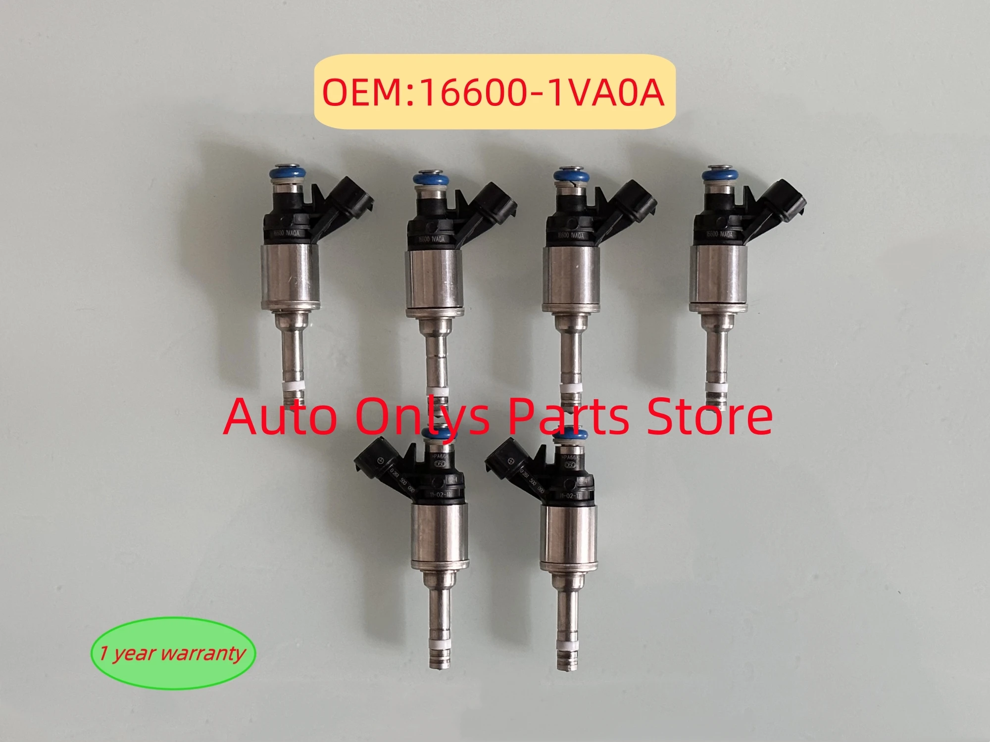 6pcs 166001VA0A High quality Fuel Injectors nozzle 16600-1VA0A Fits Nissan- Rogue Sport MR20DD 4 Cyl 2.0L 0261500090