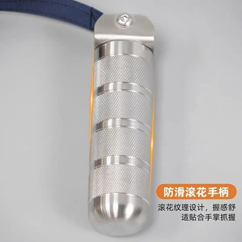 Stainless Steel Rotating Wrist Forearm Strengthener Portable Grip Trainer for Punching Power & Arm Muscle Home Fitness Workout