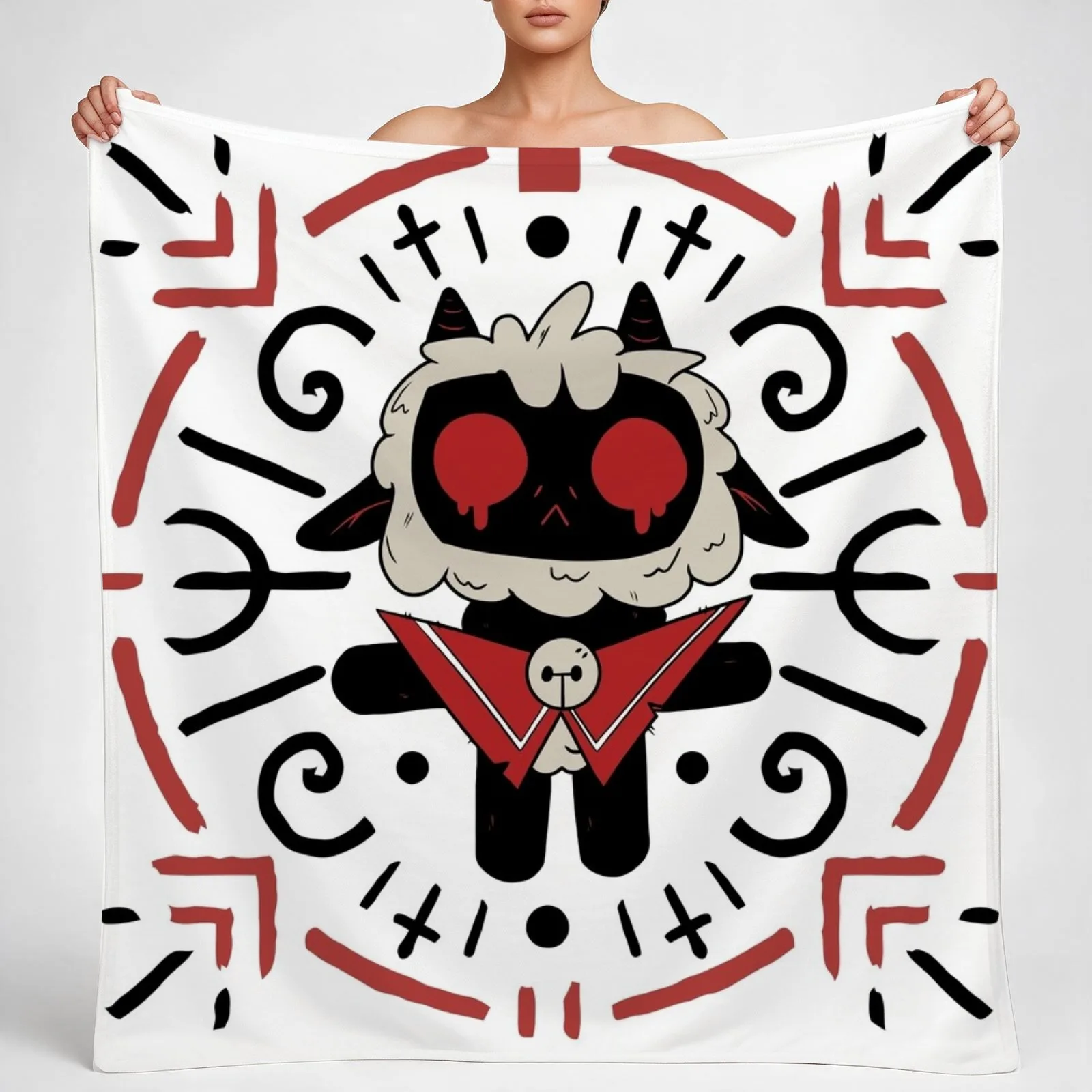 Cult Of The Lamb Magic Circle Throw Blanket couch cozy soft plush fuzzy picnic outdoor blanket