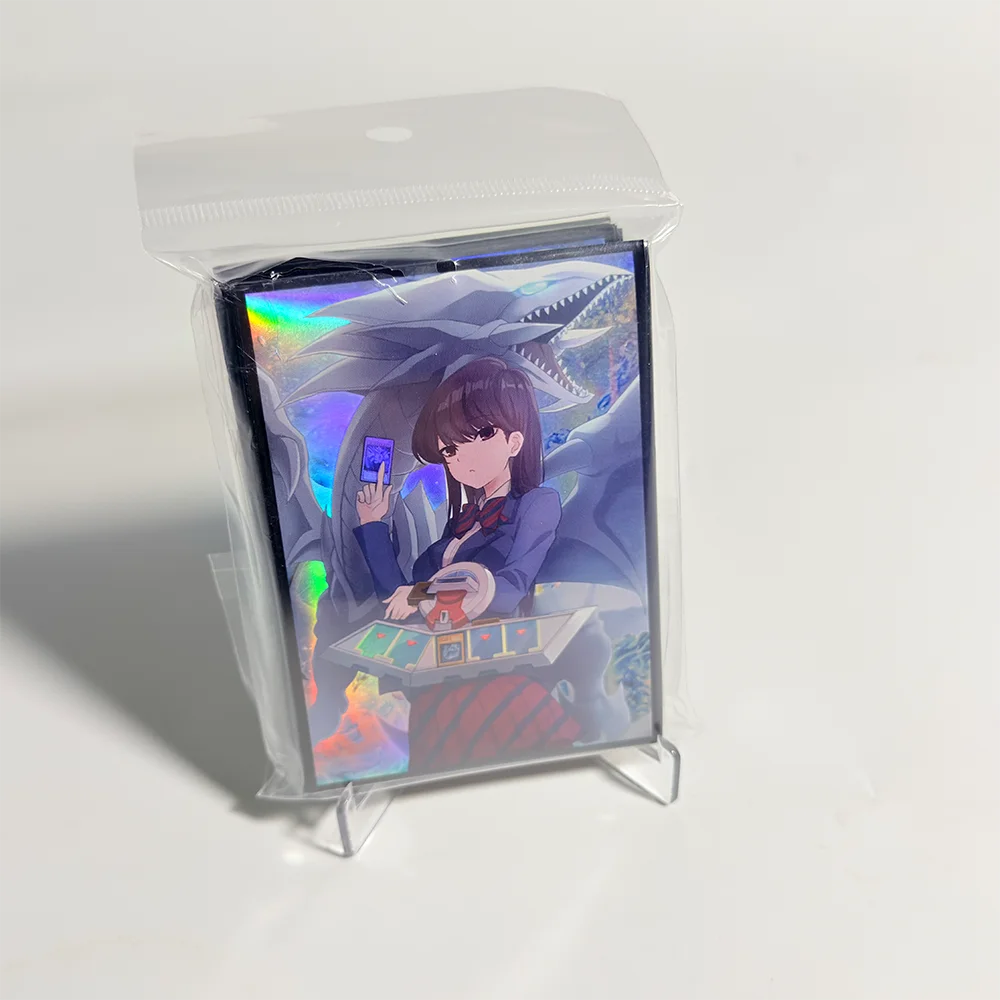 50PCS 63x90mm Shoko Komi Themed Holo Anime Card Sleeves Japanese Size Card Sleeves YGO Deck Protector Sleeves for YGO/Mini Photo view 6