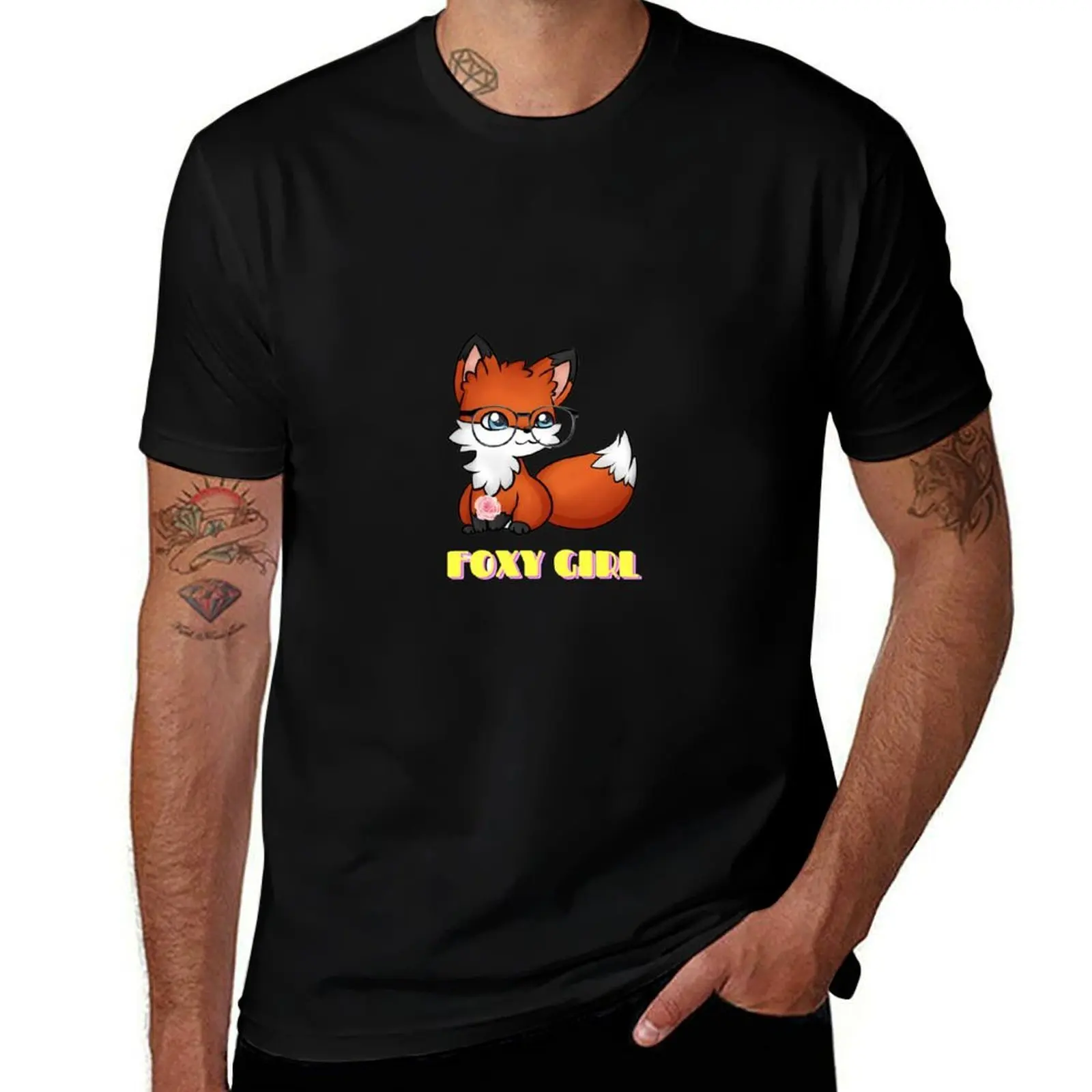 

FOXY GIRL funny for female coders girl powr T-Shirt hippie clothes oversizeds basketball graphic tees t shirts for men pack