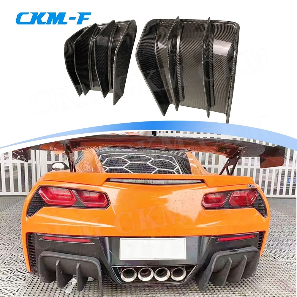 Carbon Fiber Rear Bumper Diffuser Car Bumper Splitters Rear lip Spoiler for Chevrolet Corvette C7 2014-2017 Car Accessories