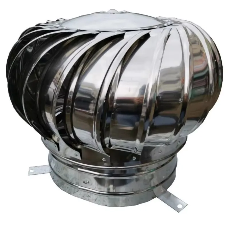 Stainless Steel Unpowered Ventilating Fan | Wind Ball Exhaust Vent for Plant Farms & Factories