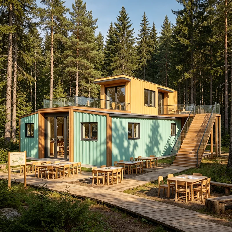 Prefab Container House Two-Bedroom Spacious Unit for Medium-Sized Family Daily Use