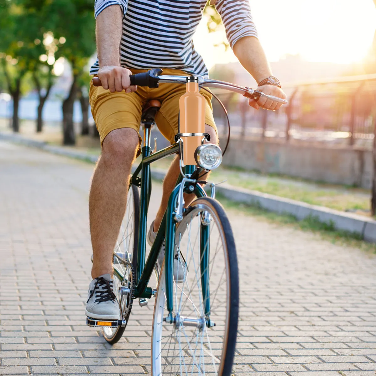 

2pcs Aluminum Alloy Water Bottle Rack For Bike Outdoor Cycling Drink Holder Mount Cage Front Frame Bracket Silver Compatible