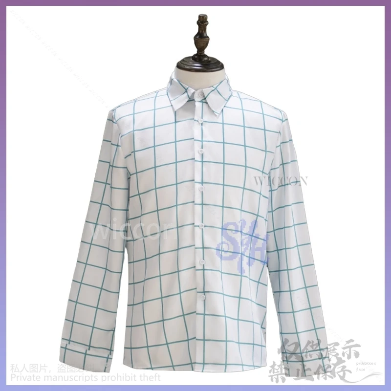 Anime Saja Boys Soda Pop Uniform Kpop Demon Cosplay Jinu Costume 코스프레Fashion Handsome Korea Idol Retro Plaid Long Sleeve Shirt