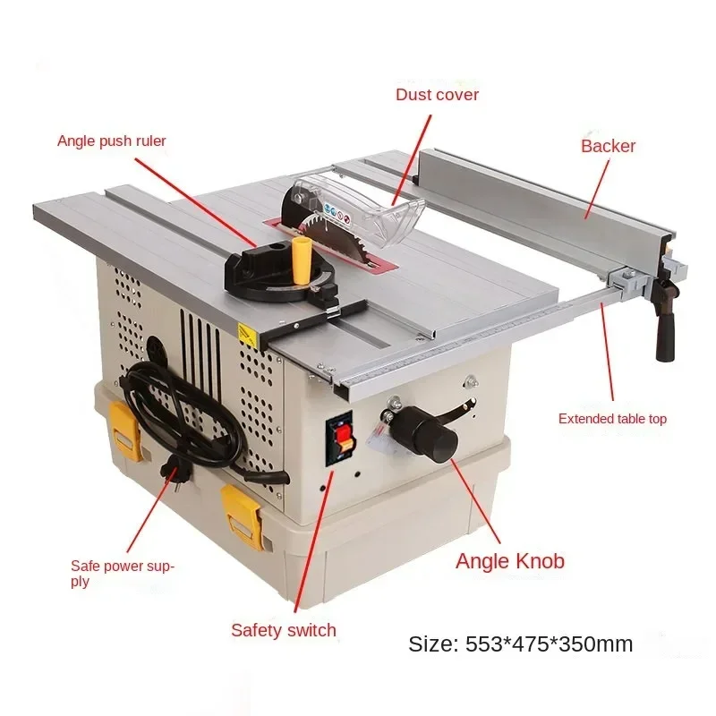 Hot Sale Dust-free Saw Solid Wood Floor Chainsaw Cabinet Installation Oblique Cut Decoration Woodworking Push Table Saw