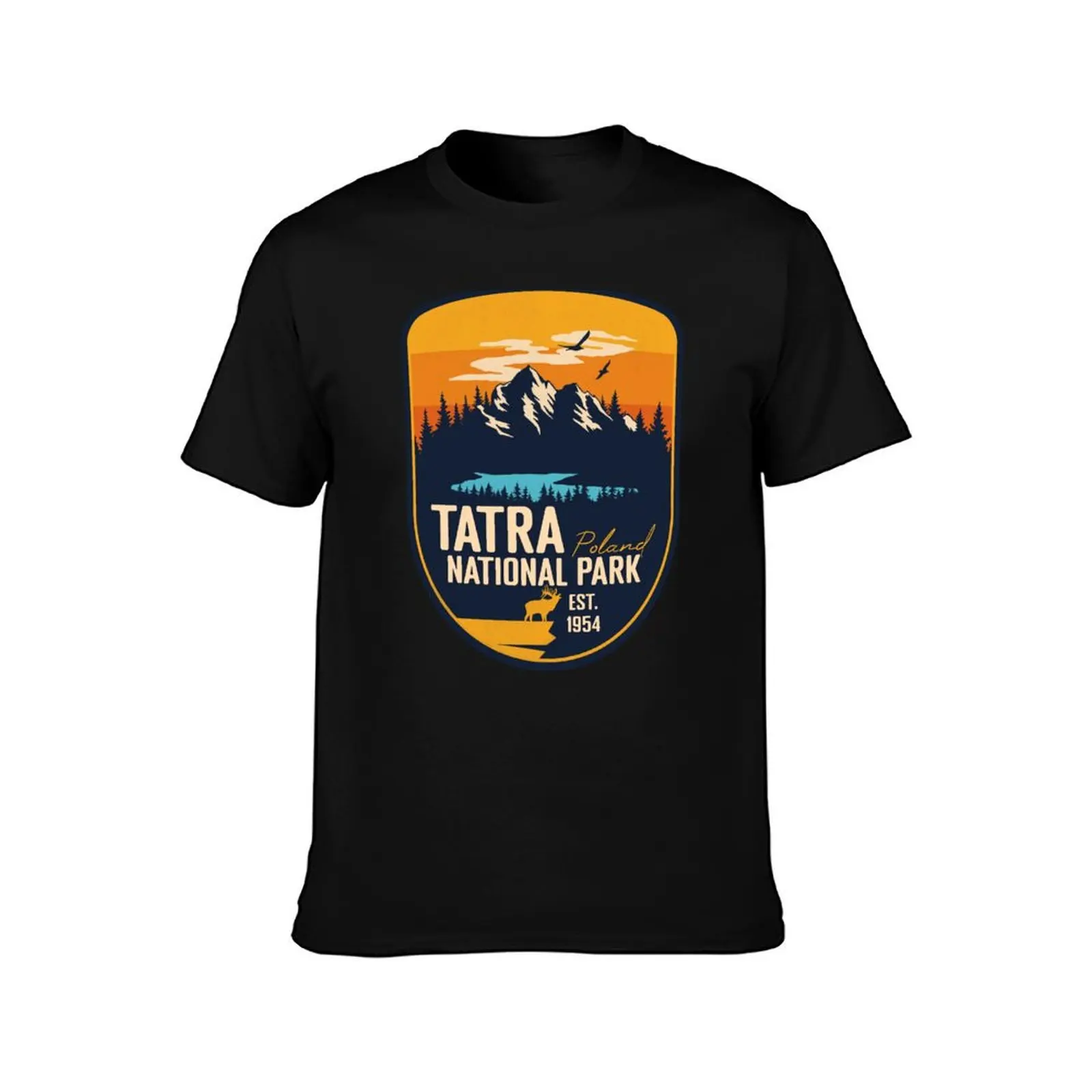 Tatra National Park Poland Retro Badge T-Shirt customizeds anime t shirts korean fashion Men's t shirts