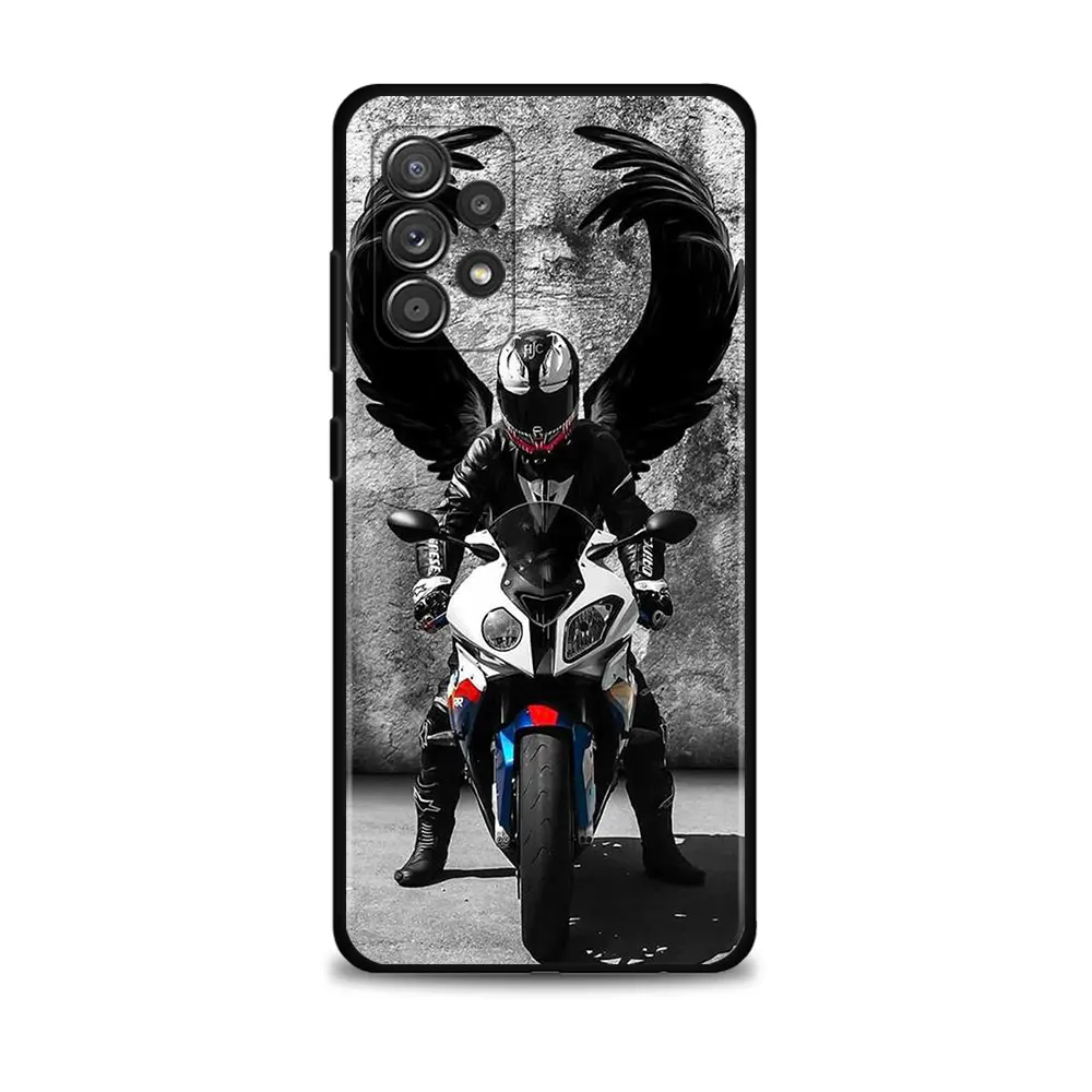 Phone Case For Samsung Galaxy A12 A52 A51 A13 A32 A21s A71 A31 A02s A30s A53 A72 A11 A73 Celular Moto Cross motorcycle sports