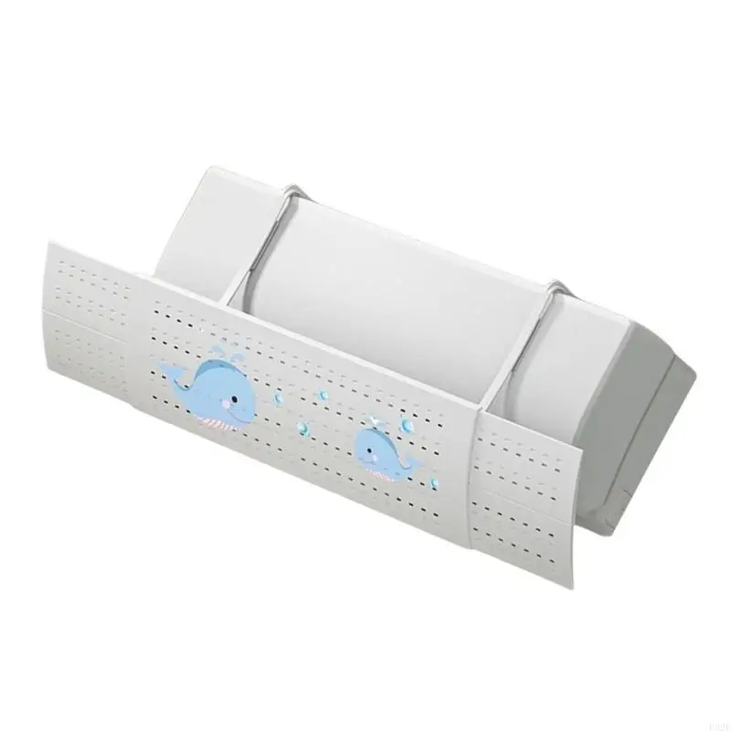 F92F Montagem parede parede Bolsa pára 16.5x52cm Textura plástica adequada para controle fluxos ar