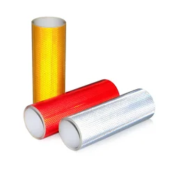 30cm Micro Prism Reflective Warning Fluorescent PVC Tape Road Safety Sign Self-adhesive Sheeting