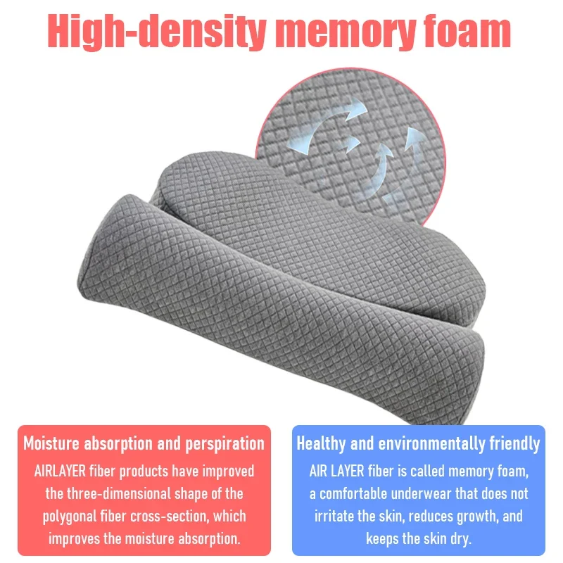 وسادة عنق الرحم رغوة الذاكرة كفاف وسادة السرير الوسائد للجانب النائم مريح كفاف العظام وسادة دعم الرقبة