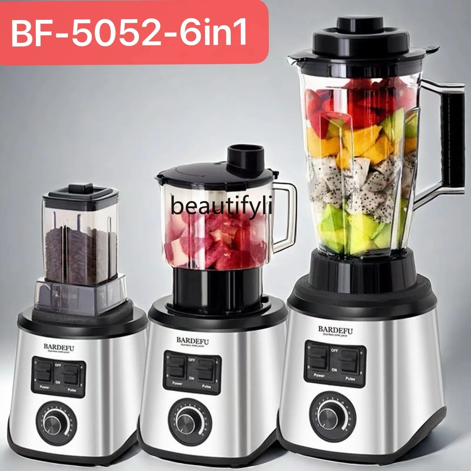 3L6in Stainless Steel Large Capacity Metal Wall Breaker 3-4 Juicer