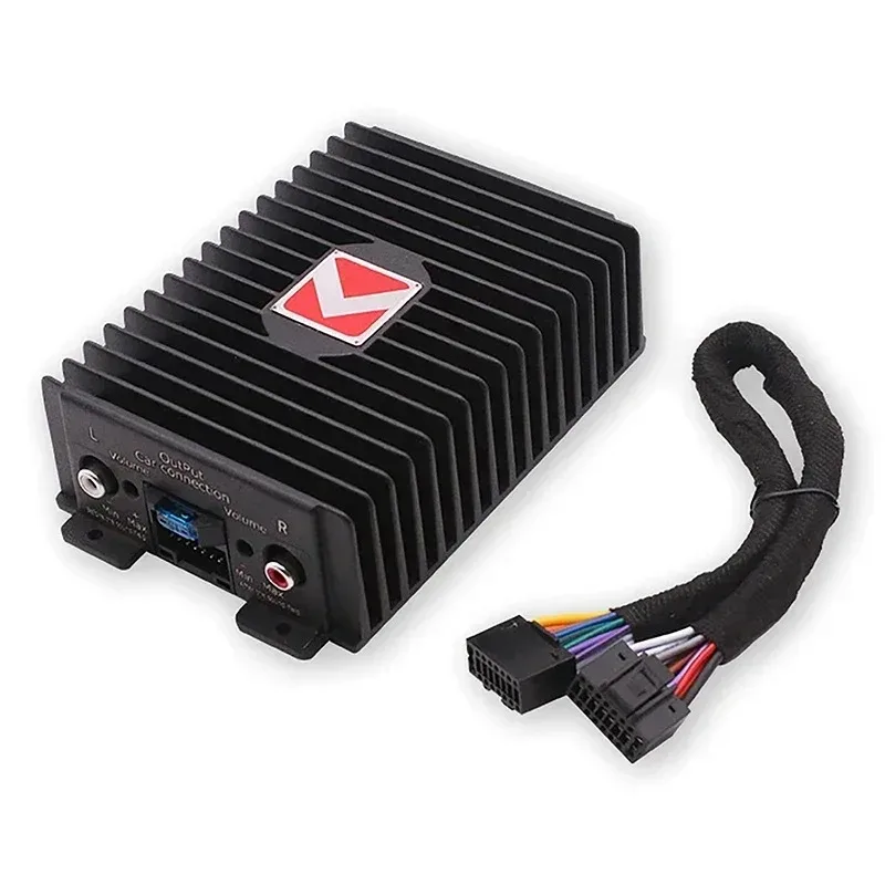 Amplificatore di potenza per auto Hi-Fi Booster Audio Processori audio digitali 4 * 80W per altoparlante Android Subwoofer Power Car Radio Stereo