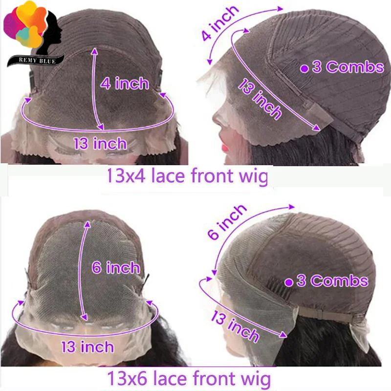 13 × 4 przezroczysta, luźna, głęboka koronkowa fala peruka z ludzkich włosów, wstępnie oskubana brazylijska peruki typu Lace Front proste włosy ludzkie dla kobiet