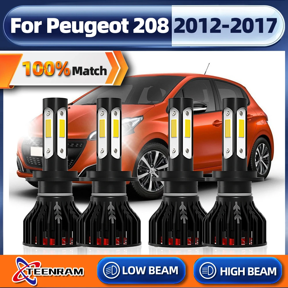 

H7 Canbus Led Car Headlight Bulbs 40000LM CSP Chip Car Lights Turbo Auto Lamp For Peugeot 208 2012 2013 2014 2015 2016 2017