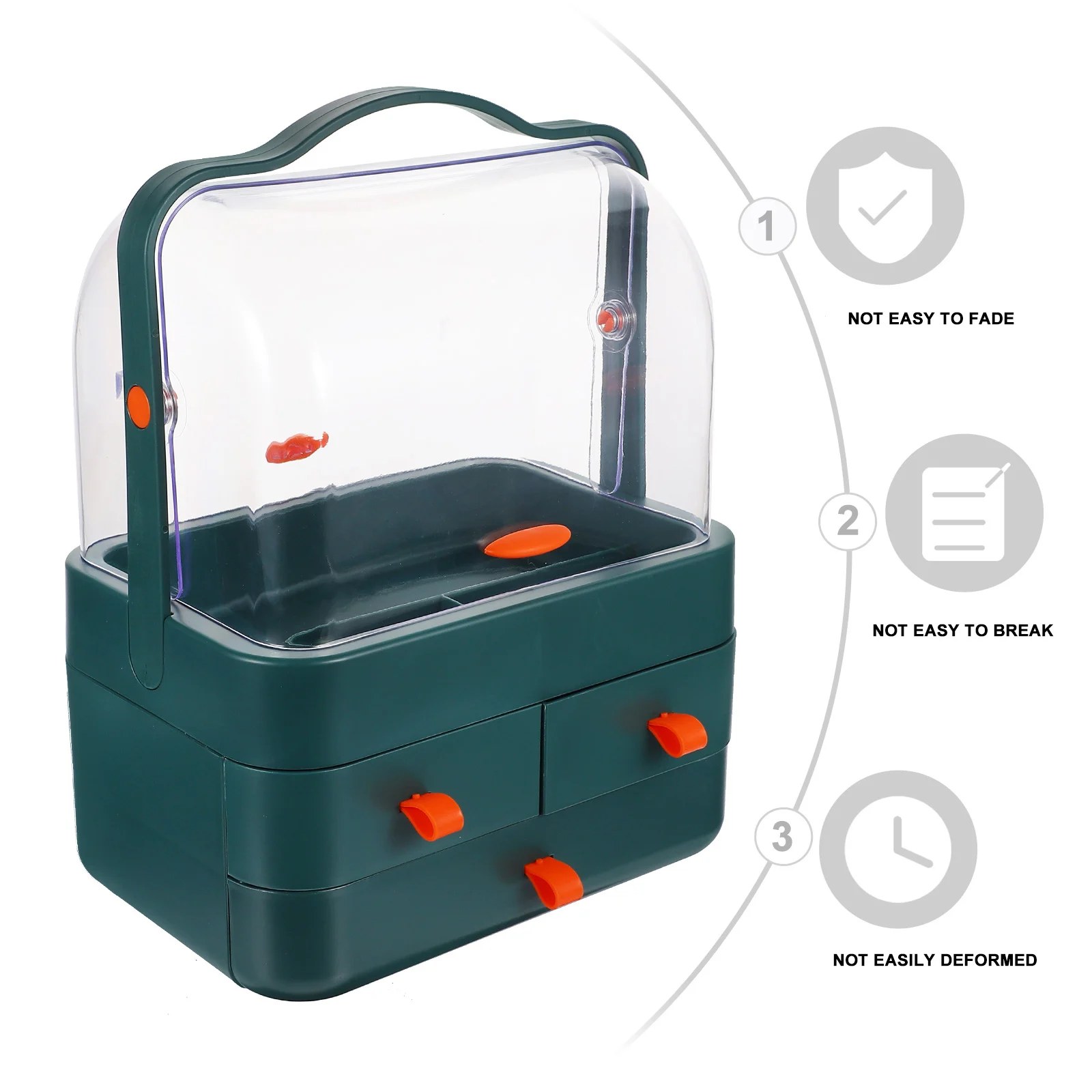 

Storage Box Transparent PP Material ganizer Jewelry Case Travel Size Desk Accessories Home Decor Storage Container
